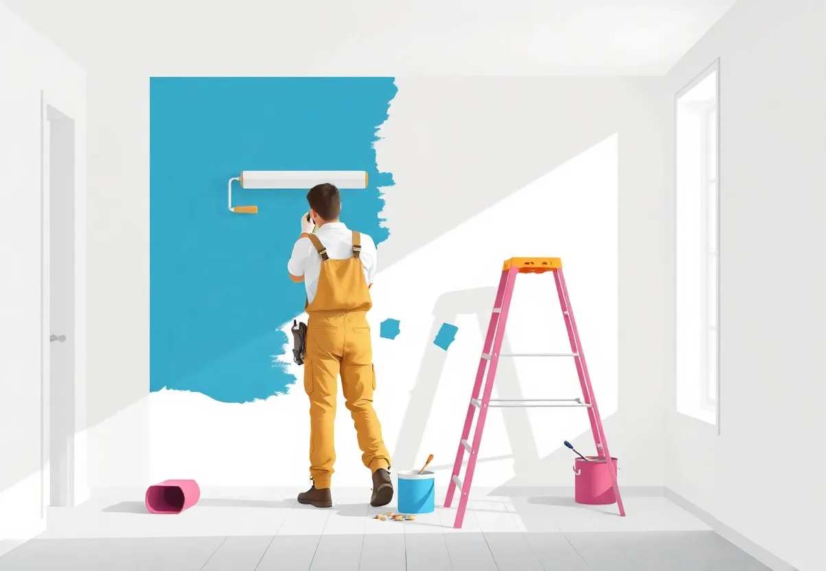 Peintre Angoulême 16000 en intervention sur un chantier