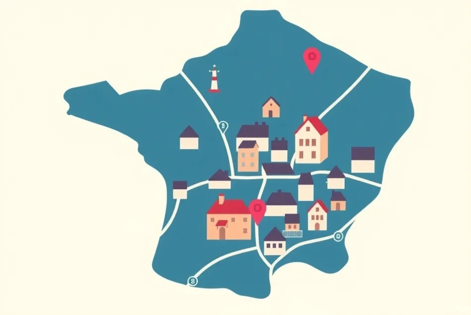 Carte du secteur d'intervention autour de Angoulême (16000)